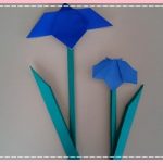 折り紙 菖蒲(あやめ・しょうぶ)の茎と葉っぱの折り方・作り方