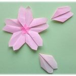 折り紙で平面な「桜（さくら）」の簡単な折り方・作り方