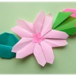 折り紙で桜（さくら）の葉っぱ・つぼみ・がくの簡単な折り方・作り方