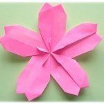 折り紙で切らない平面の「桜（さくら）」の折り方・作り方！