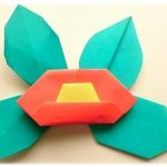 折り紙「椿（つばき）」 簡単な葉っぱの折り方・作り方！