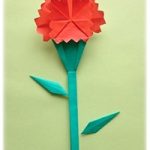 折り紙「カーネーション」の葉っぱ・茎・がくの簡単な折り方！