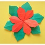 折り紙で「ポインセチア」の簡単な折り方・作り方！
