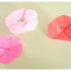 折り紙で平面の「梅の花」の簡単な折り方・作り方！幼稚園児でもＯＫ！